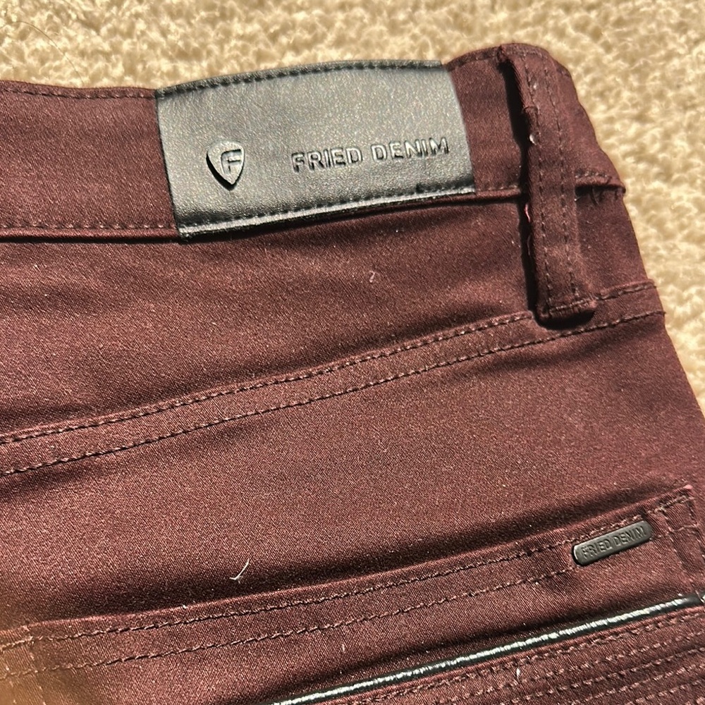 Fried Denim Burgundy Jeans
